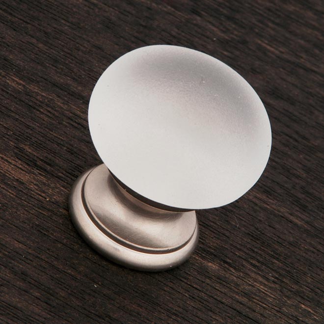 RK International [CK2GP] Glass Knob Smoked Glass Round