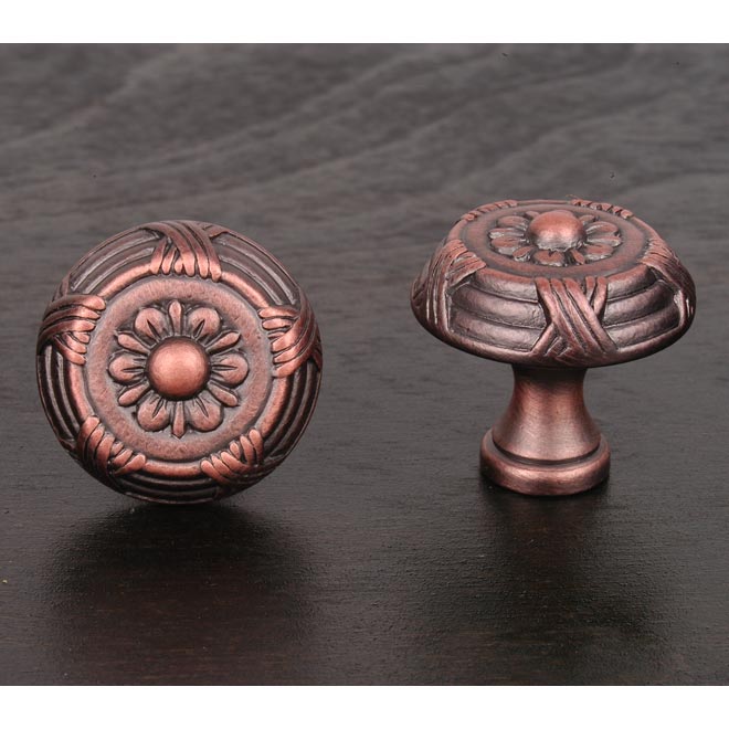 RK International [BP-484-RB] Solid Brass Cabinet Knob Backplate - Small