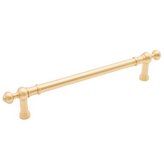 Rk International Ph 4622 Sb Solid Brass Appliance Door Pull Handle Plain W Decorative Ends Satin Brass Finish 12 C C 14 3 4 L Decorative Hardware Cabinet Door Shutter Window Hardware