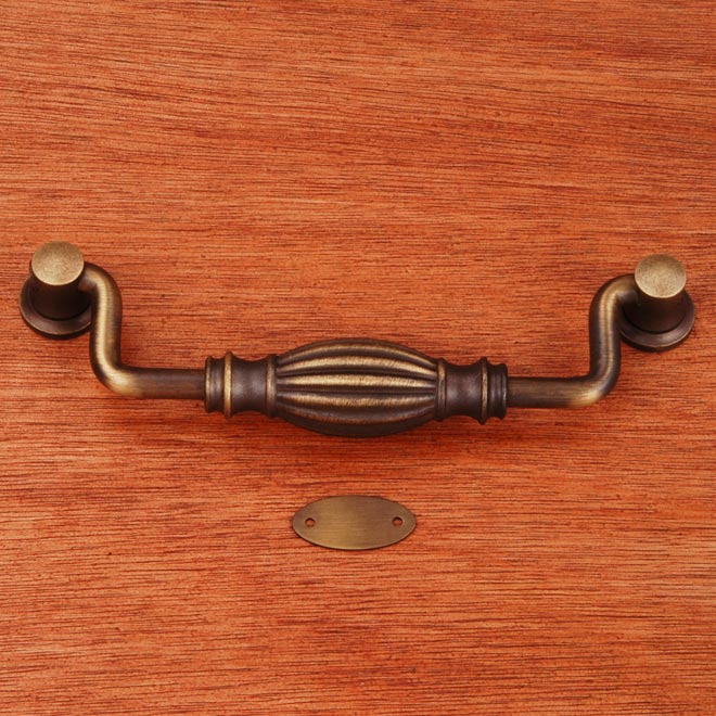 RK International [CP-3721-AE] Solid Brass Cabinet Bail Pull