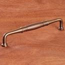 RK International [PH-4621-AE] Solid Brass Appliance/Door Pull Handle - Barrel Middle - Antique English Finish - 12" C/C - 13"  L