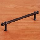 RK International [PH-4622-RB] Solid Brass Appliance/Door Pull Handle - Plain w/ Decorative Ends - Oil Rubbed Bronze Finish - 12" C/C - 14 3/4" L