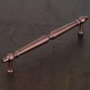 RK International [PH-4804-DC] Solid Brass Appliance/Door Pull Handle - Plain Tapered - Distressed Copper Finish - 12" C/C - 14 3/16" L