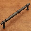 RK International [PH-4804-DN] Solid Brass Appliance/Door Pull Handle - Plain Tapered - Distressed Nickel Finish - 12&quot; C/C - 14 3/16&quot; L