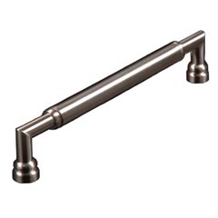 RK International [PH-4880-P] Solid Brass Appliance/Door Pull Handle - Cylinder Middle - Satin Nickel Finish - 12&quot; C/C - 13 1/32&quot; L