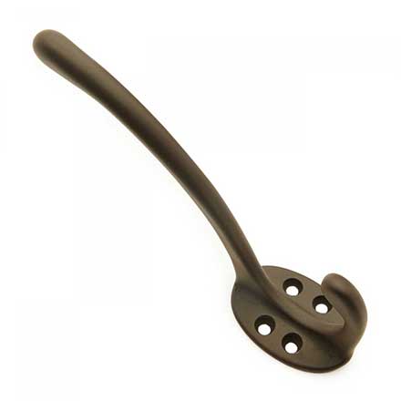RK International [HK-5812-RB] Solid Brass Coat &amp; Hat Hook - Oval Base - Oil Rubbed Bronze Finish - 4 3/8" L x 1 1/4" W