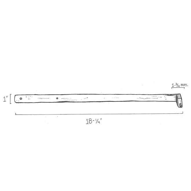 Seaside Shutters [S832519] Cast Brass Shutter Dog Sill Mount