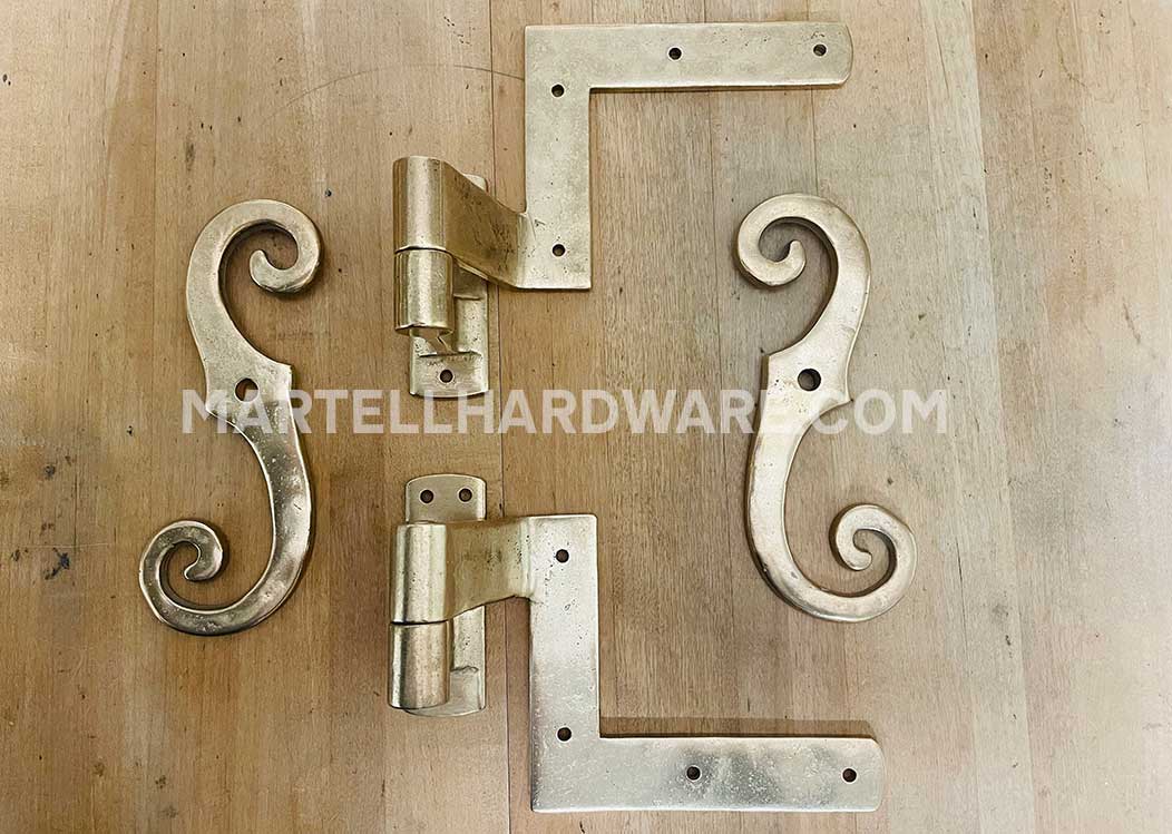 Champagne Finish Shutter Hardware