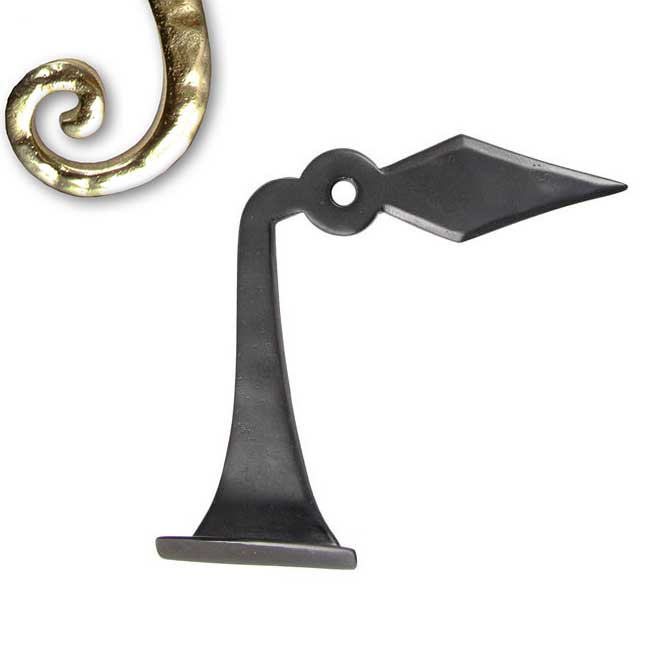 Seaside Shutters [S7170LH03] Cast Brass Shutter Dog Diamond Lag