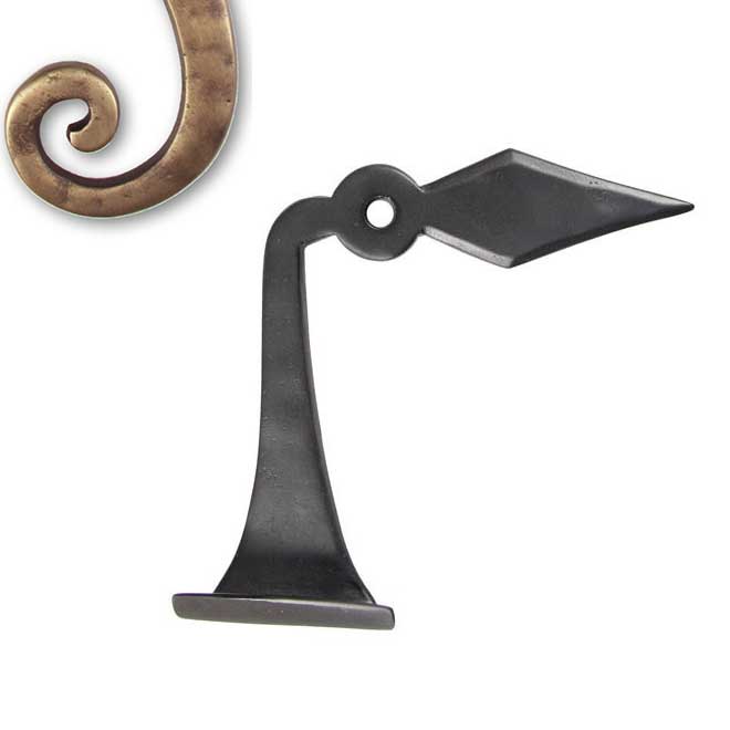 Seaside Shutters [S7170LH05] Cast Brass Shutter Dog Diamond Lag