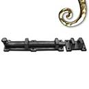 Seaside Shutters [S6-308-03] Cast Brass Shutter Slide Bolt - Knob End - Long Throw - Polished Brass Finish - 6" L
