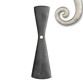Seaside Shutters [S7-120-15] Cast Brass Shutter Dog - Propeller - Lag Mount - Satin Nickel Finish - 7" H