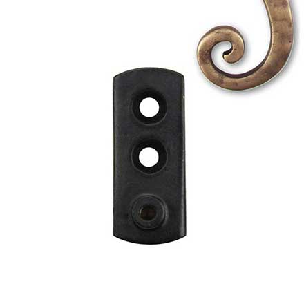 Seaside Shutters [S7-195-05] Cast Brass Shutter Dog Stand Off - Antique Brass Finish