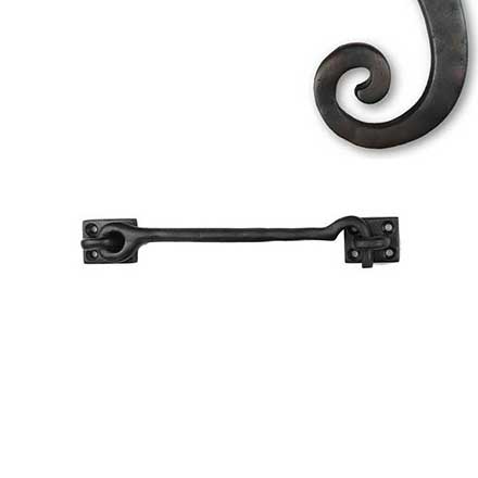 Seaside Shutters [S5-107-10B] Cast Brass Shutter Hook - Plate Mount - Oil Rubbed Bronze Finish - 7 1/2&quot; L