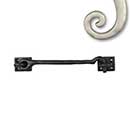 Seaside Shutters [S5-107-15] Cast Brass Shutter Hook - Plate Mount - Satin Nickel Finish - 7 1/2" L