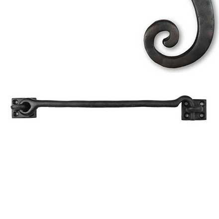 Seaside Shutters [S5-110-10B] Cast Brass Shutter Hook - Plate Mount - Oil Rubbed Bronze Finish - 10 1/2&quot; L