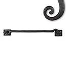 Seaside Shutters [S5-110-10B] Cast Brass Shutter Hook - Plate Mount - Oil Rubbed Bronze Finish - 10 1/2" L