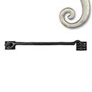 Seaside Shutters [S5-110-15] Cast Brass Shutter Hook - Plate Mount - Satin Nickel Finish - 10 1/2" L