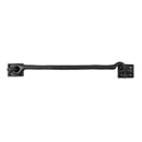 Seaside Shutters [S5-110-19] Cast Brass Shutter Hook - Plate Mount - Flat Black Finish - 10 1/2" L