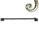 Seaside Shutters [S5-115-03] Cast Brass Shutter Hook - Plate Mount - Polished Brass Finish - 15&quot; L