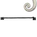 Seaside Shutters [S5-115-15] Cast Brass Shutter Hook - Plate Mount - Satin Nickel Finish - 15" L