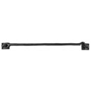 Seaside Shutters [S5-115-19] Cast Brass Shutter Hook - Plate Mount - Flat Black Finish - 15" L