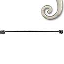 Seaside Shutters [S5-120-15] Cast Brass Shutter Hook - Plate Mount - Satin Nickel Finish - 20" L