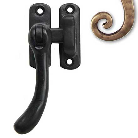 Seaside Shutters [S5-210-05] Cast Brass Shutter Lever Latch - Antique Brass Finish - 4" L