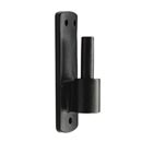 Seaside Shutters [S4-400-19] Cast Brass Shutter Pintle - Plate Mount - Flat Black - 3/4" Offset