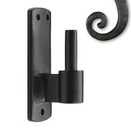 Seaside Shutters [S4-410-10B] Cast Brass Shutter Pintle - Plate Mount - Oil Rubbed Bronze Finish - 1 1/4" Offset