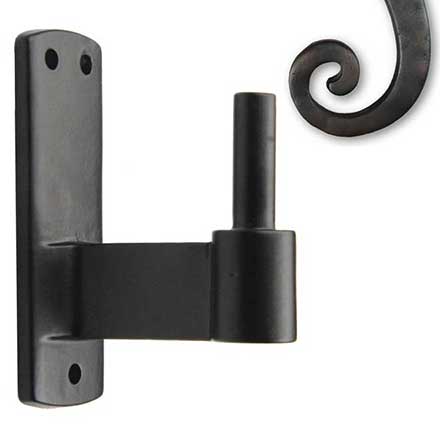 Seaside Shutters [S4-420-10B] Cast Brass Shutter Pintle - Plate Mount - Oil Rubbed Bronze Finish - 2 1/4" Offset