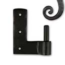 Seaside Shutters [S4-500-RH-10B] Cast Brass Shutter Pintle - Jamb Leaf Mount - Right Hand - Oil Rubbed Bronze Finish - 1 1/4&quot; Offset