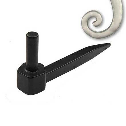 Seaside Shutters [S4-700-15] Cast Brass Shutter Pintle - Drive Mount - Satin Nickel Finish - 4 1/2" L