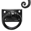Seaside Shutters [S8-400-10B] Cast Brass Shutter Ring Pull - Plate Mount - Oil Rubbed Bronze Finish - 1 3/4" Dia.