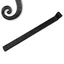Seaside Shutters [S2-460-10B] Cast Brass Shutter Strap Hinge - Arch End - Reverse Texture - Oil Rubbed Bronze Finish - 1 1/4" W x 14" L - 3/4" Offset
