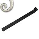 Seaside Shutters [S2-460-15] Cast Brass Shutter Strap Hinge - Arch End - Reverse Texture - Satin Nickel Finish - 1 1/4" W x 14" L - 3/4" Offset