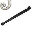 Seaside Shutters [S2-401-15] Cast Brass Shutter Strap Hinge - Bean End - Satin Nickel Finish - 1 1/4" W x 14" L - 3/4" Offset