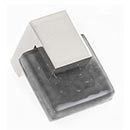 Sietto [K-1202-SN] Glass Cabinet Knob - Affinity Series - Slate Gray Glass - Satin Nickel Base - 1 1/4&quot; Sq.