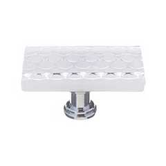 Sietto [LK-900-ORB] Glass Cabinet Knob - Texture Series - White Honeycomb Glass - Oil Rubbed Bronze Base - 2&quot; L