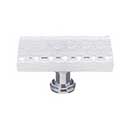 Sietto [LK-900-ORB] Glass Cabinet Knob - Texture Series - White Honeycomb Glass - Oil Rubbed Bronze Base - 2" L