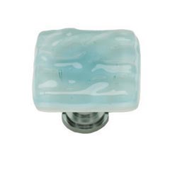 Sietto K 208 Sn Handmade Glass Cabinet Knob Glacier Light