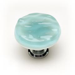 Sietto R 208 Orb Handmade Glass Cabinet Knob Glacier Light