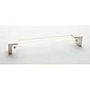 Sietto [P-1200-8-PN] Glass Cabinet Pull Handle - Affinity Series - Oversized - Clear - Polished NIckel Base - 8" C/C - 8 3/8" L