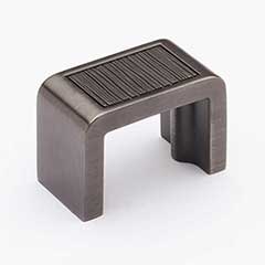 Sietto [K-2001-G] Die Cast Zinc Cabinet Finger Pull - Brushed Series - Gunmetal Finish - 1 3/8&quot; C/C - 1 3/4&quot; L