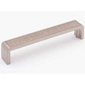 Sietto [P-2001-6-SN] Die Cast Zinc Cabinet Pull Handle - Brushed Series - Oversized - Satin Nickel Finish - 6" C/C - 6 3/8" L