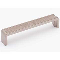 Sietto [P-2001-6-SN] Die Cast Zinc Cabinet Pull Handle - Brushed Series - Oversized - Satin Nickel Finish - 6" C/C - 6 3/8" L