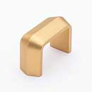 Sietto [FP-2003-SB] Die Cast Zinc Cabinet Finger Pull - Eternity Series - Satin Brass Finish - 1 5/8&quot; C/C - 2&quot; L