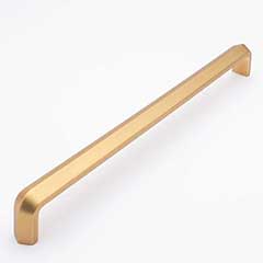 Sietto [P-2003-12-SB] Die Cast Zinc Cabinet Pull Handle - Eternity Series - Oversized - Satin Brass Finish - 12" C/C - 12 1/4" L