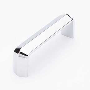 Sietto [P-2003-4-PC] Die Cast Zinc Cabinet Pull Handle - Eternity Series - Standard Size - Polished Chrome Finish - 4" C/C - 4 1/4" L