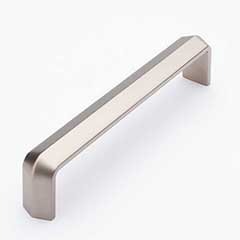Sietto [P-2003-6-SN] Die Cast Zinc Cabinet Pull Handle - Eternity Series - Oversized - Satin Nickel Finish - 6" C/C - 6 1/4" L